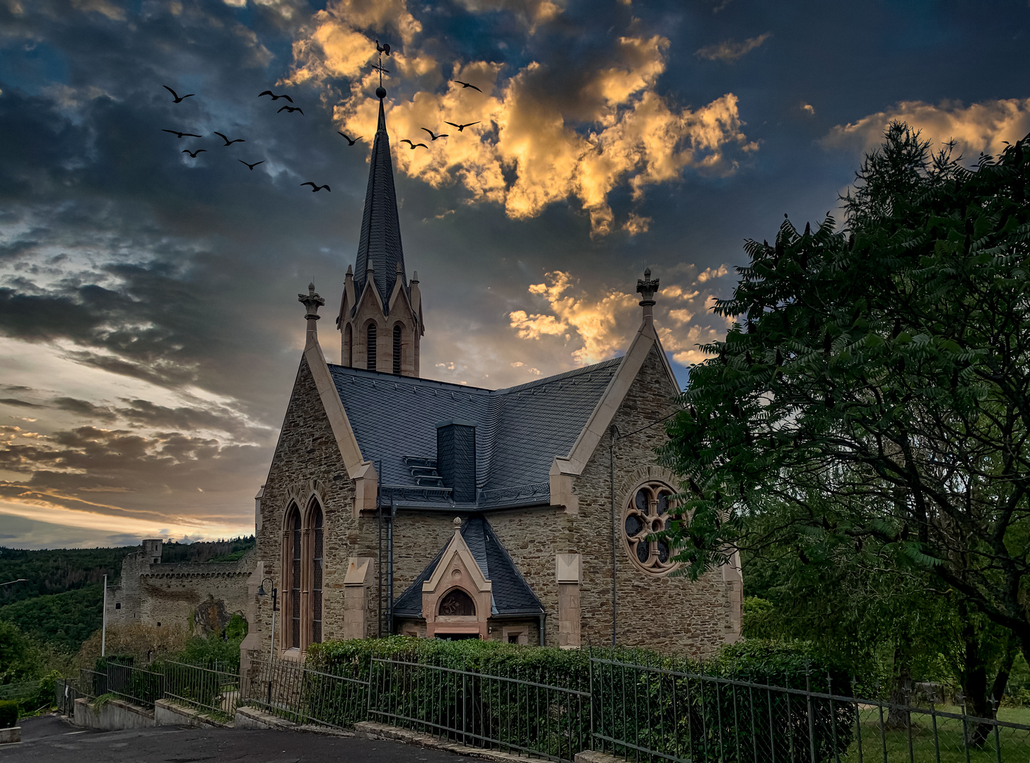 Evangelische Kirche an der Burg Hohenstein 