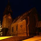 Evangelische Kirche Aumenau im weihnachtlichen Glanz