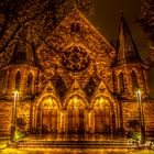 Evangelische Kirche in Holzwickede im Regen (HDR)