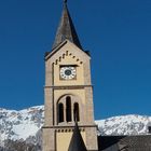 Evangelische Kirche mit Dachstein in der Ramsau 