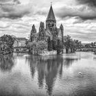 Evangelische Stadtkirche Metz in S/W 