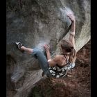 Eve klettert Bleau´s Art 7b_Pic2