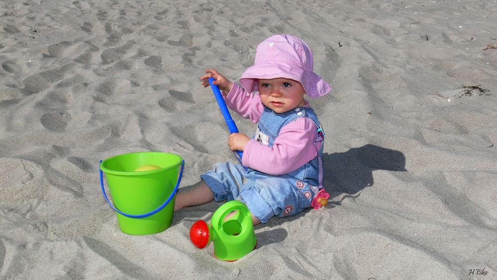 Eveline am Strand ...