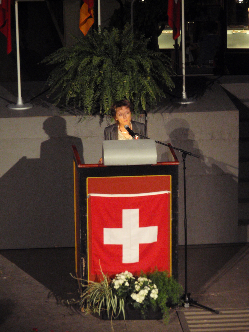 Eveline Widmer-Schlumpf  bei 1. August anrede in Bern