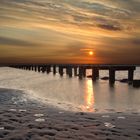 evening at Blackpool beach