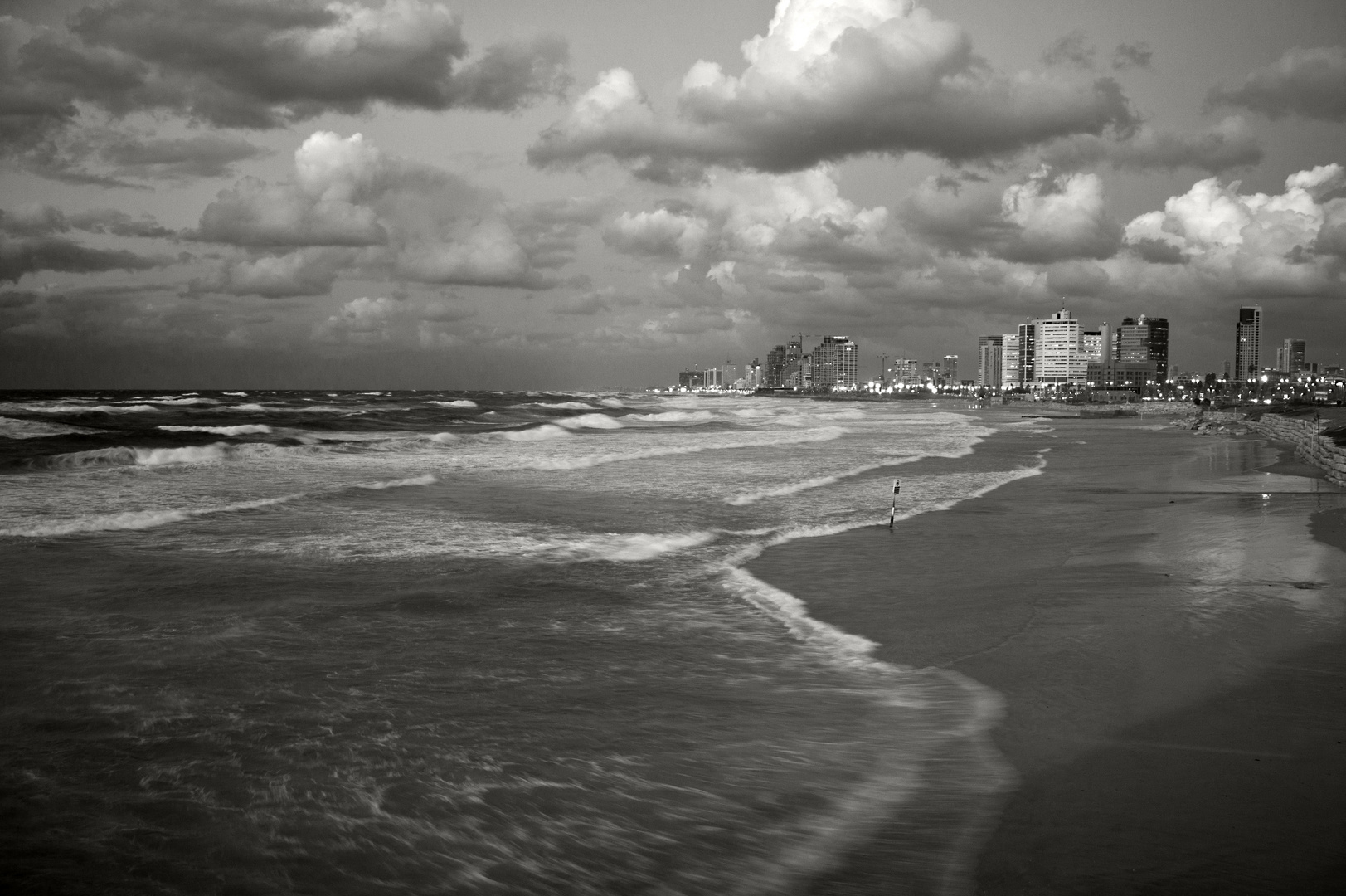 Evening clouds over Tel Aviv