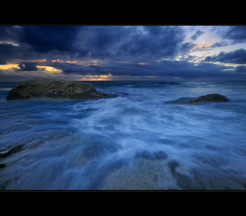 --Evening clouds threatening--