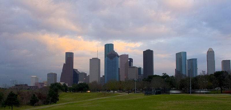 Evening Falls over Houston