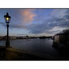 Evening falls over the Vltava River