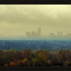 Evening fog in Moscow