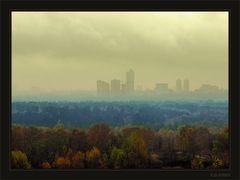 Evening fog in Moscow