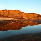 Evening glow at Dunraven Bay