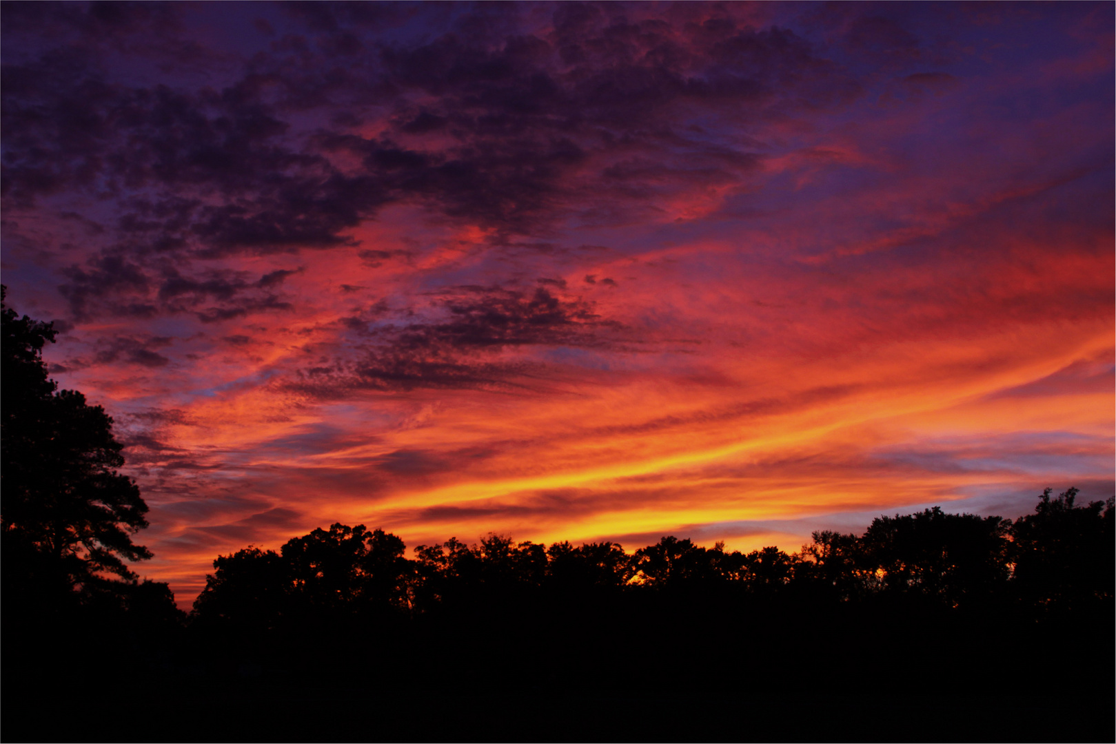 Evening glow in der Chesapeake Bay