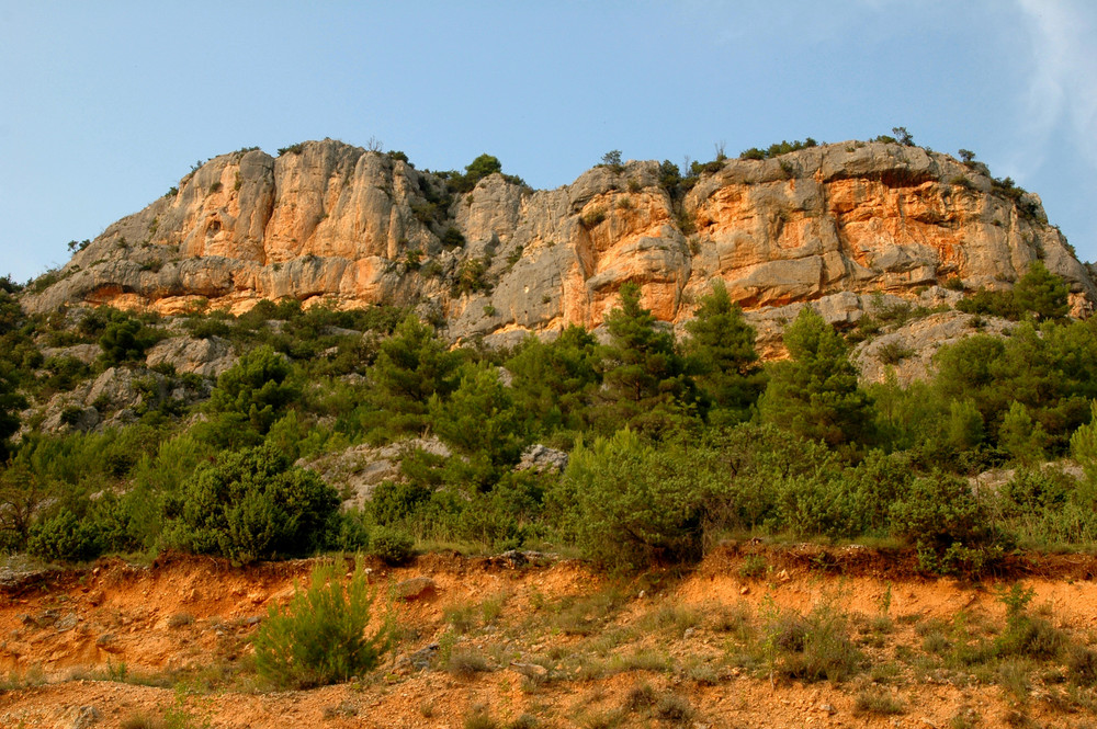 evening glow in the velebit mountains