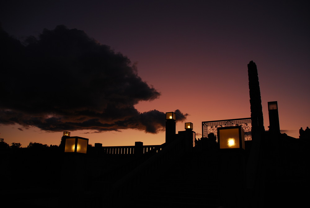 evening in the vigelands park