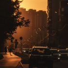 _evening is coming_ the sun gilded the city_
