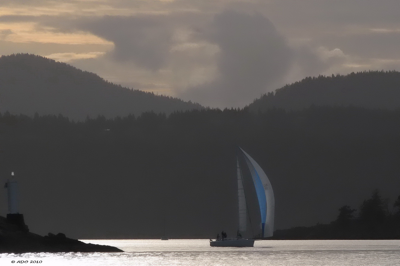 Evening Light over Saltspring Island