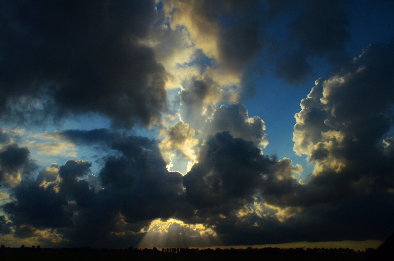 Evening mood after rain in Zeeland / Holland