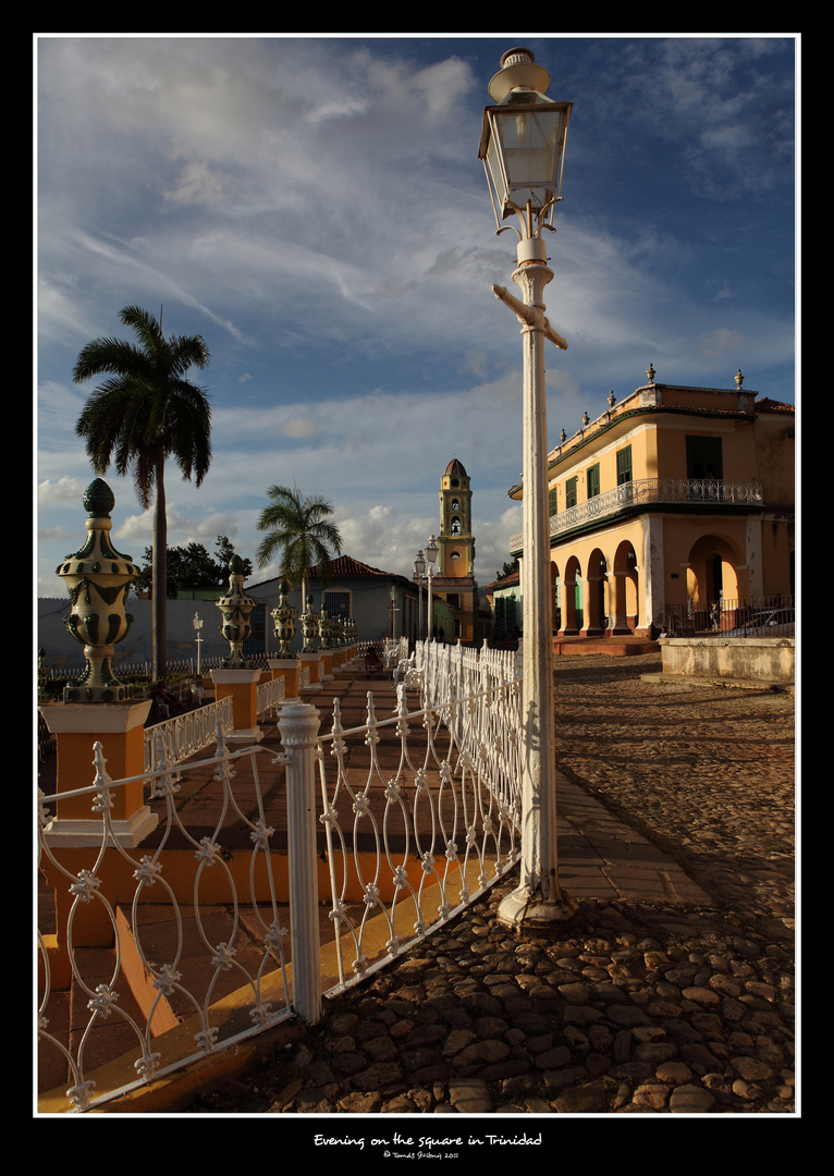 Evening on the square in Trinidad