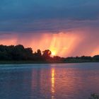 evening on the Volga river near Astrahan