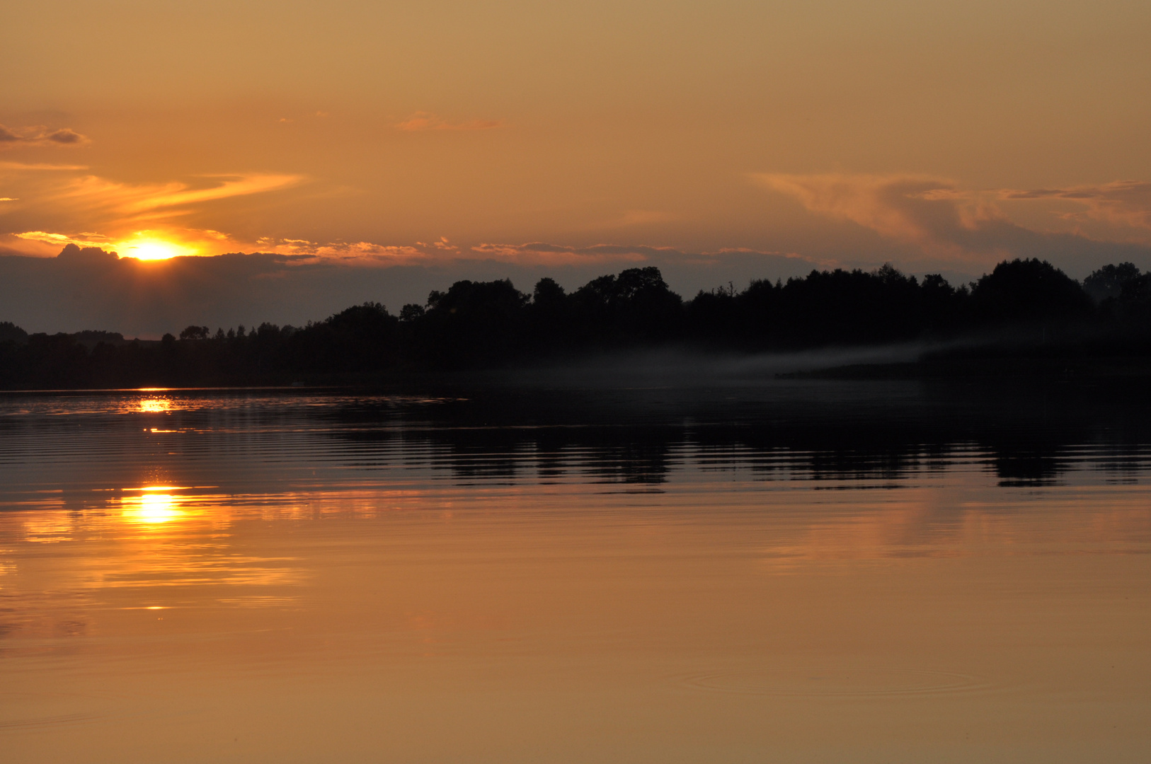 Evening over lake