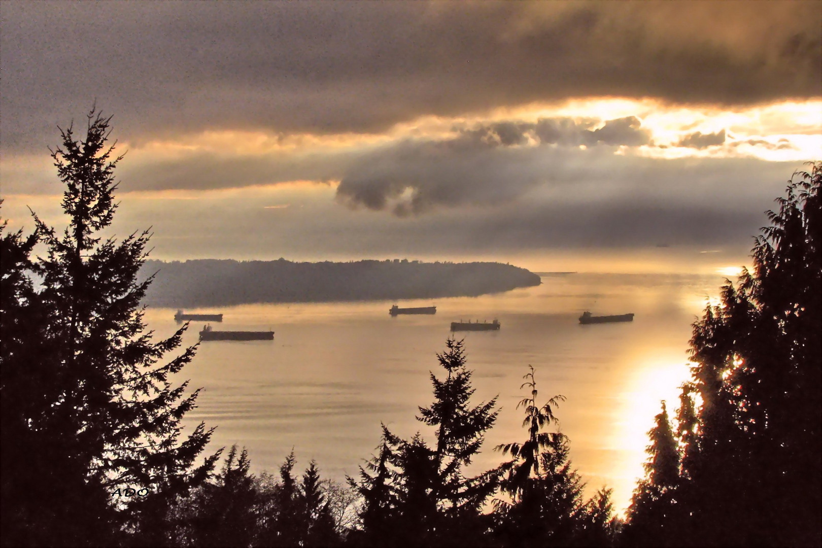 Evening over the Burrard Inlet