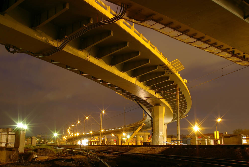 Evening overpass