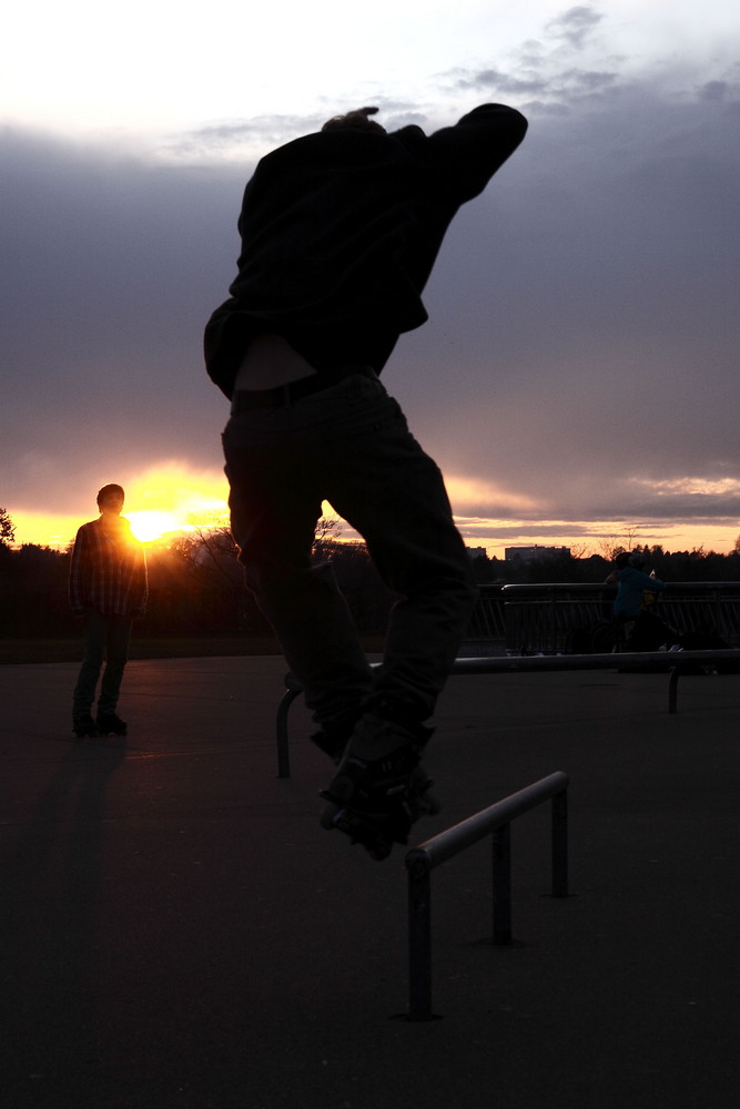 evening skate session