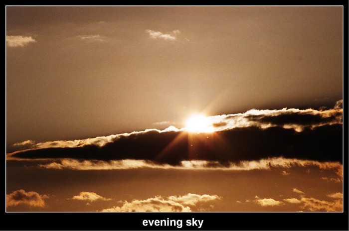 evening sky