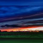 evening sky over the feelds of Hoxfeld