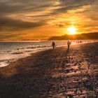 Evening walk am Homer Spit in Alaska