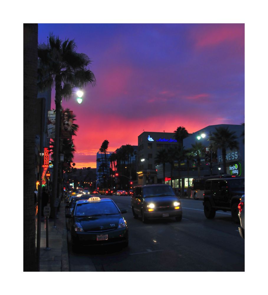 evening walk in LA