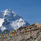 Everest Base Camp und Gebetsfahnen