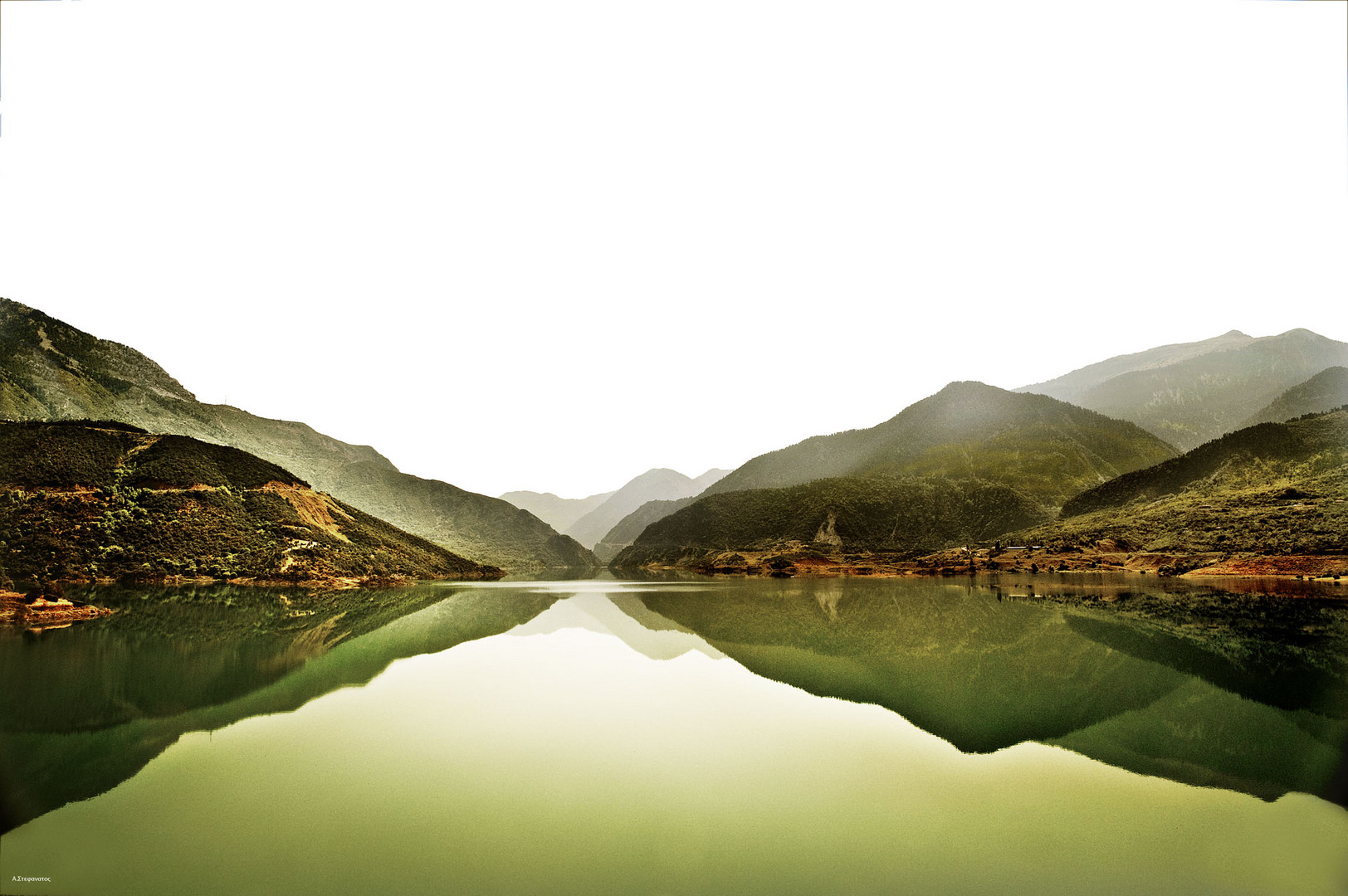 evinos lake in nafpaktia