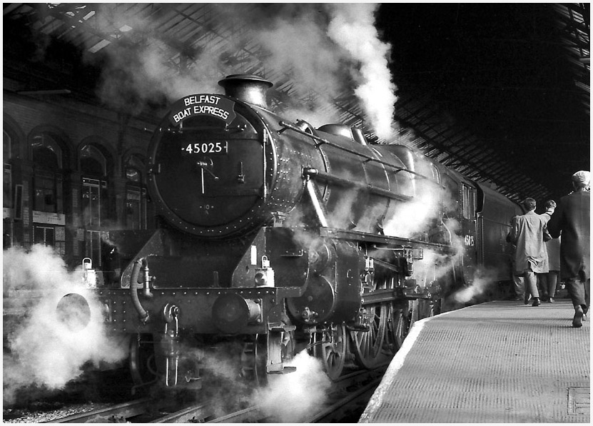 Ex LMS 5MT 45025 at Preston Station