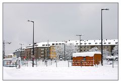 Ex-Parkplatz vor dem Meiller Kipper