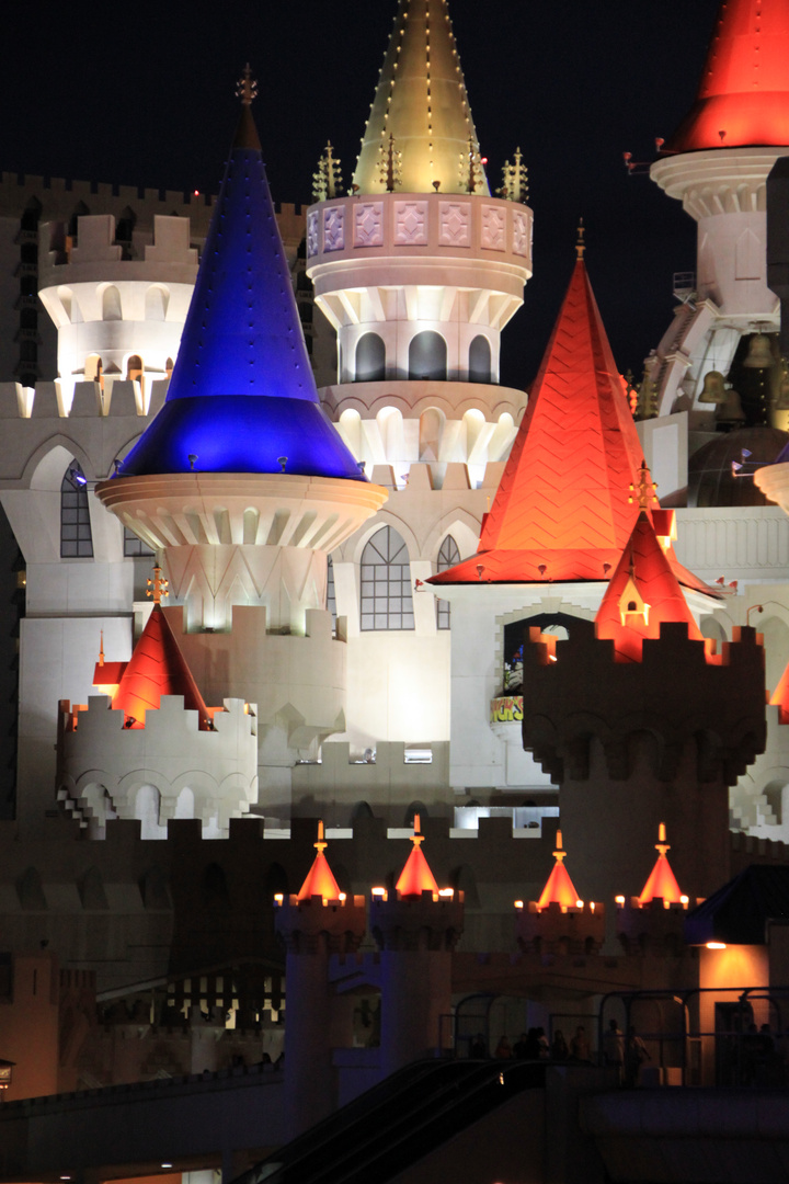 Excalibur at night