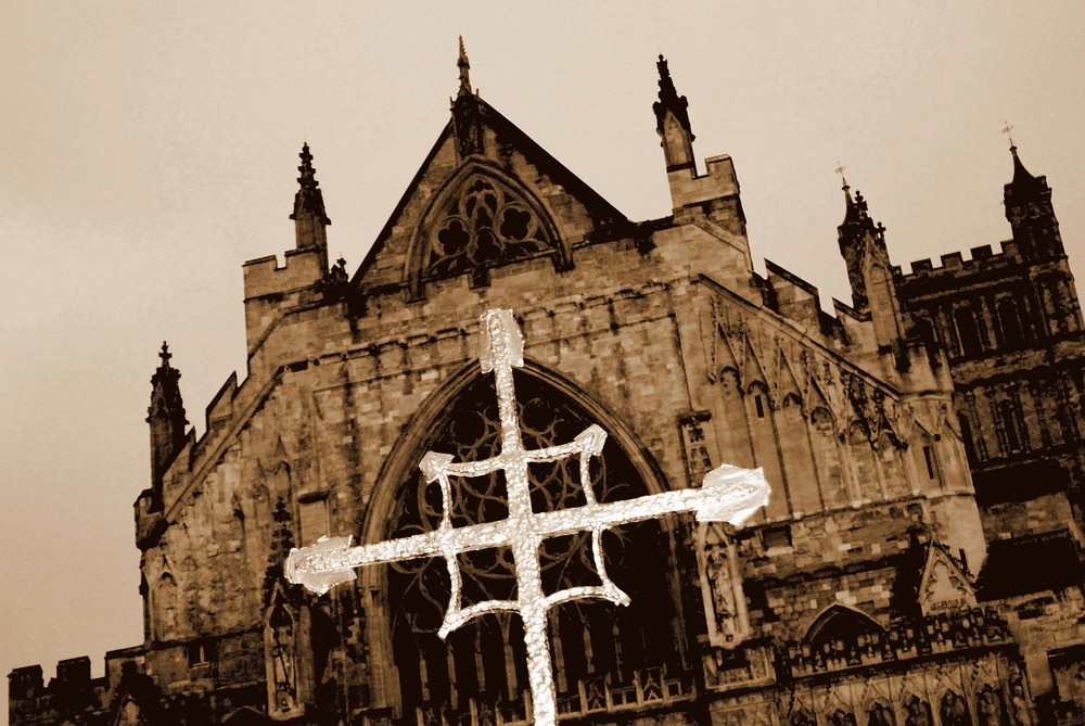 Exeter cathedral, a different view