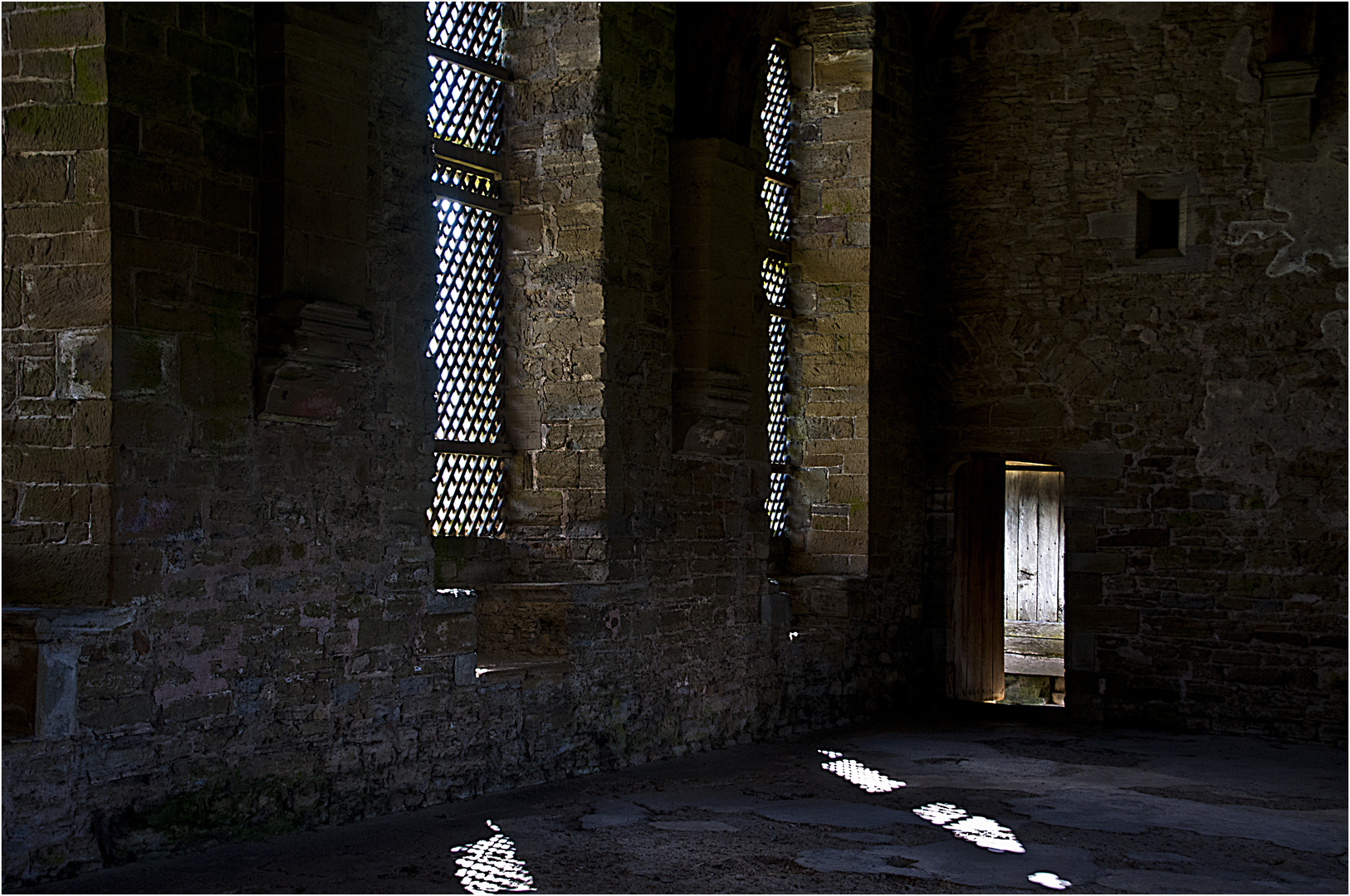 Exit from the main hall at Stokesay Castle