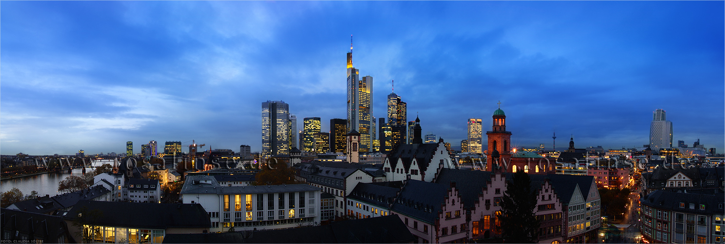 Exklusiver Blick auf die Frankfurter Skyline