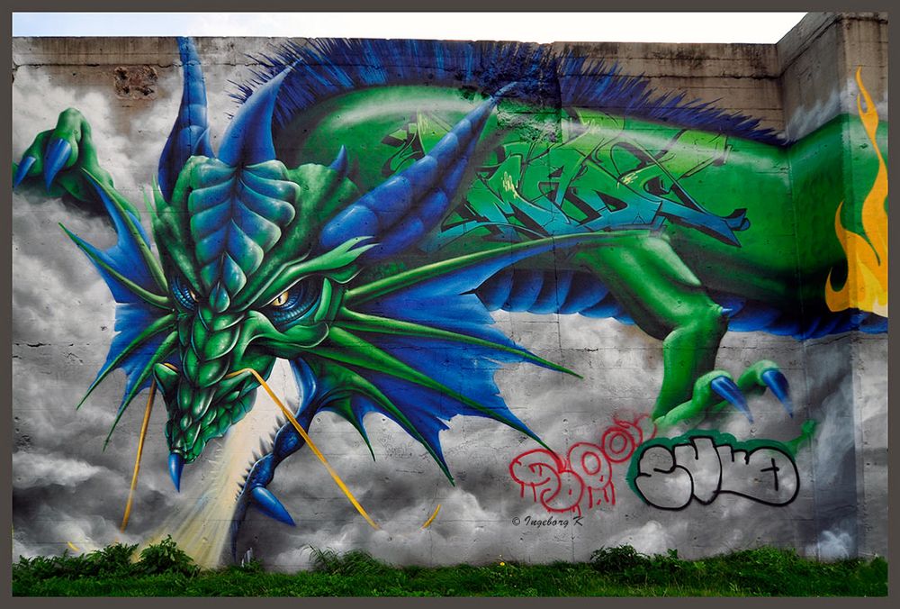 Exotisches Tier - Graffiti - Rheinparkcenter Duisburg