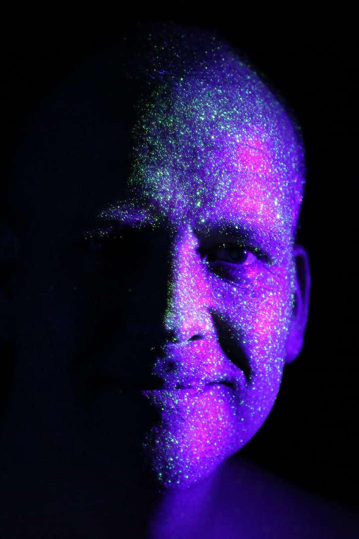 Experiment mit UV-Licht