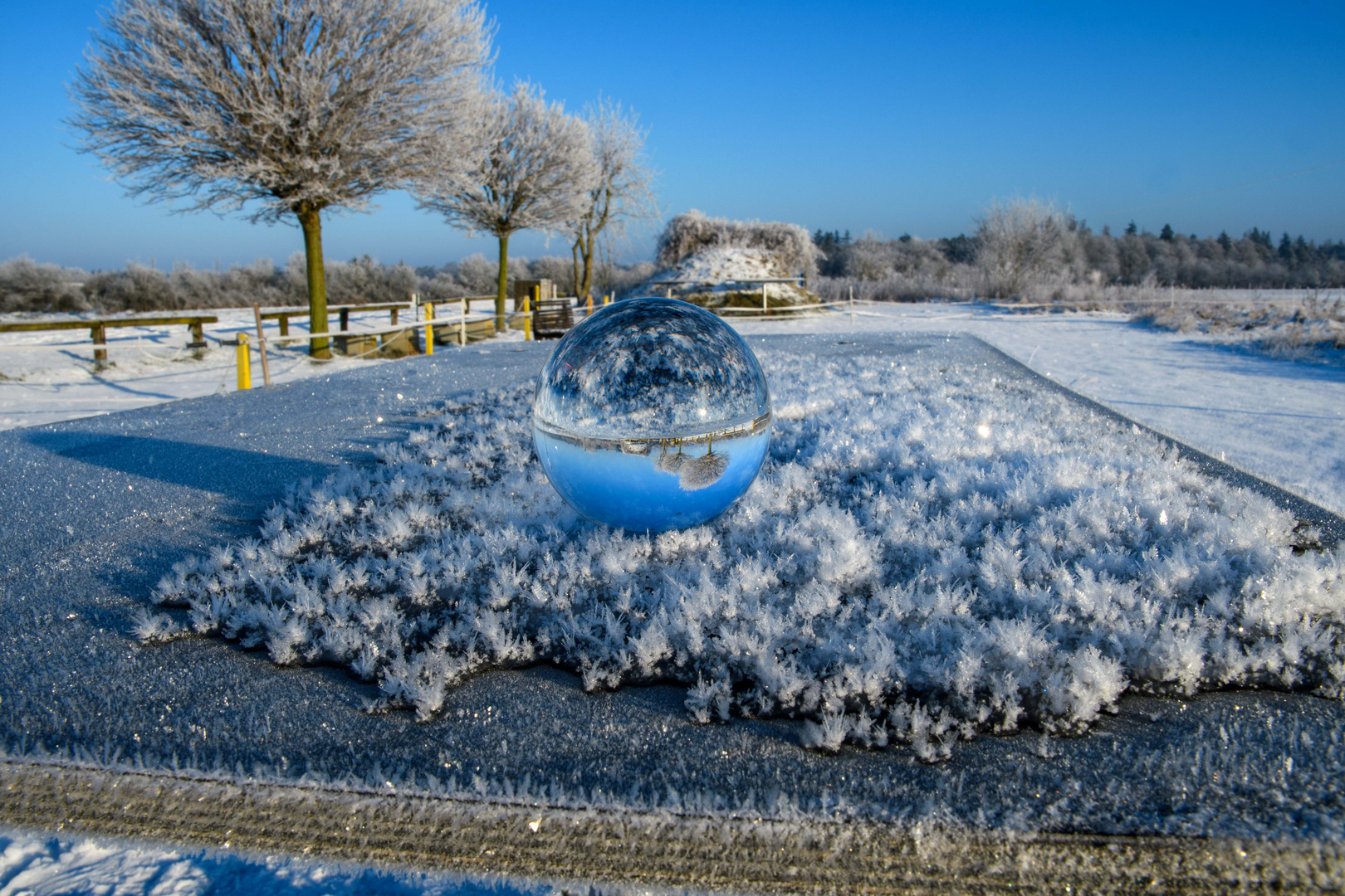 Experimente bei minus 10 Grad - Glaskugel II