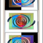 Experimente Wirbel  Collage - 3 Variationen