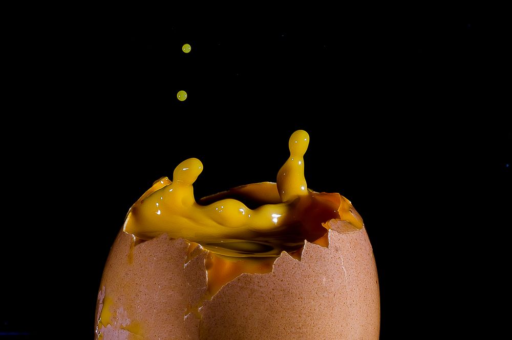 exploded egg