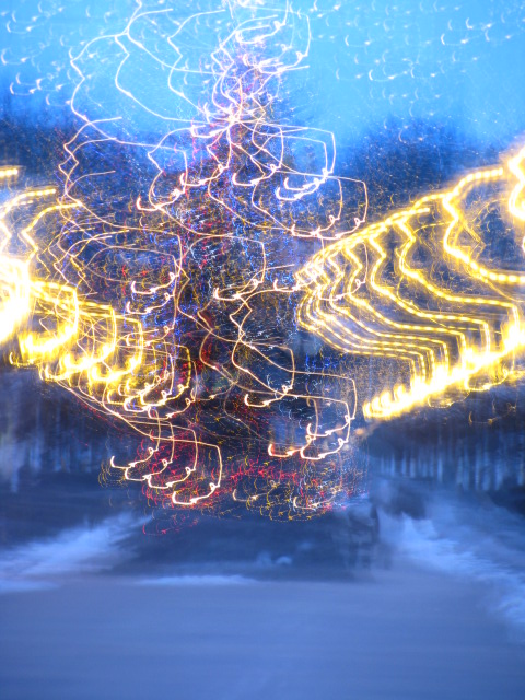 explodierender Weihnachtsbaum