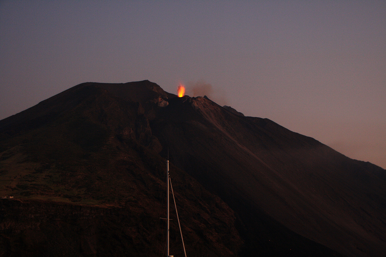 Explosion en el Stromboli