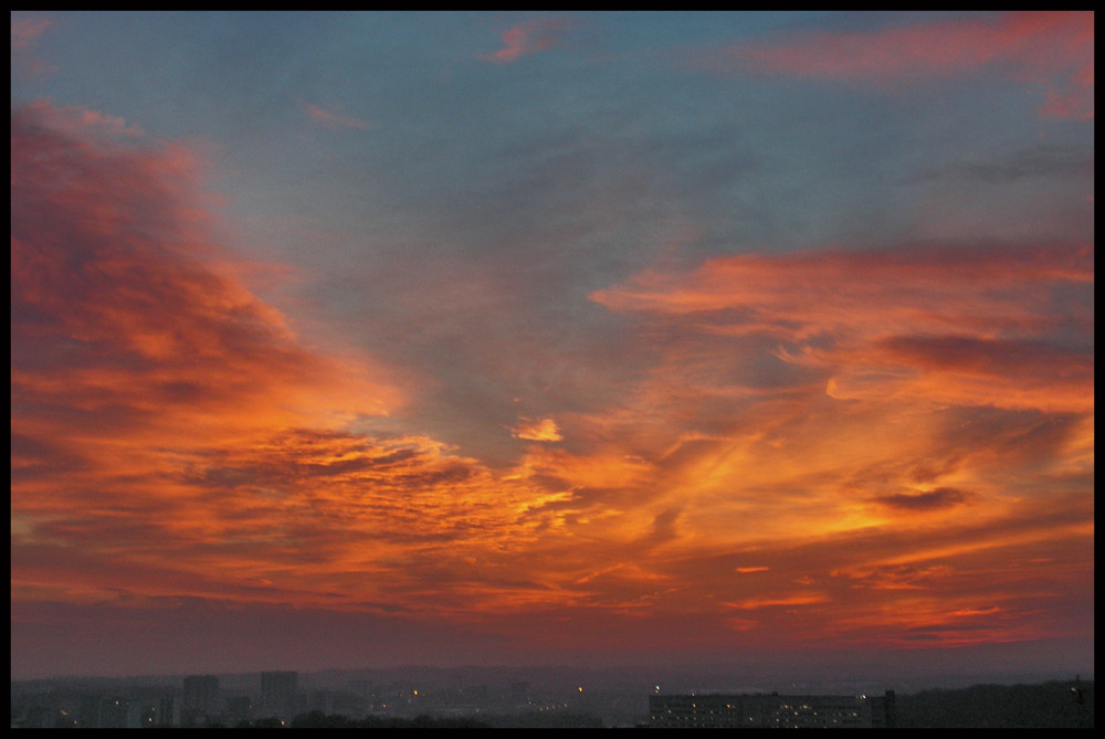 Explosions-Sonnenuntergang 1