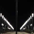 Expo-Brücke in Hannover bei Nacht