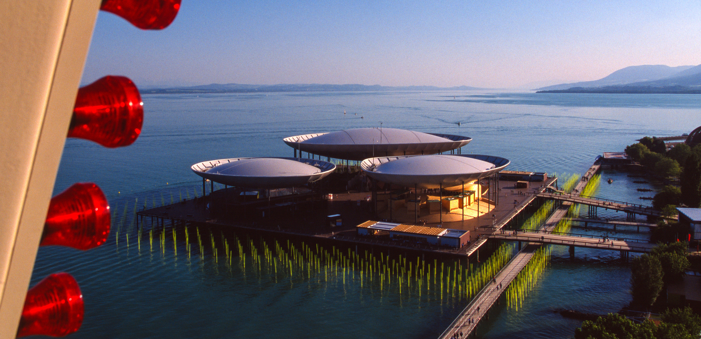 Expo-Gelände im Lac de Neuchâtel